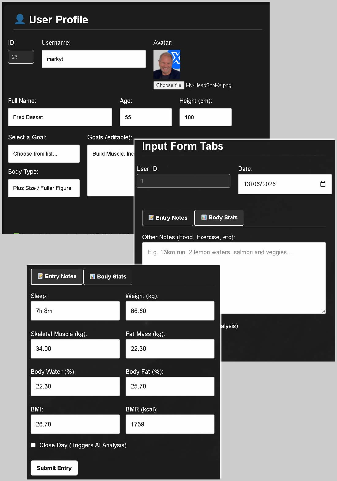 Signup screen