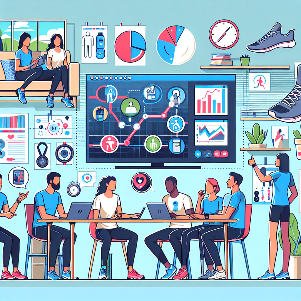 Illustration of Team on video call in a Home office setting, with a focused mood.