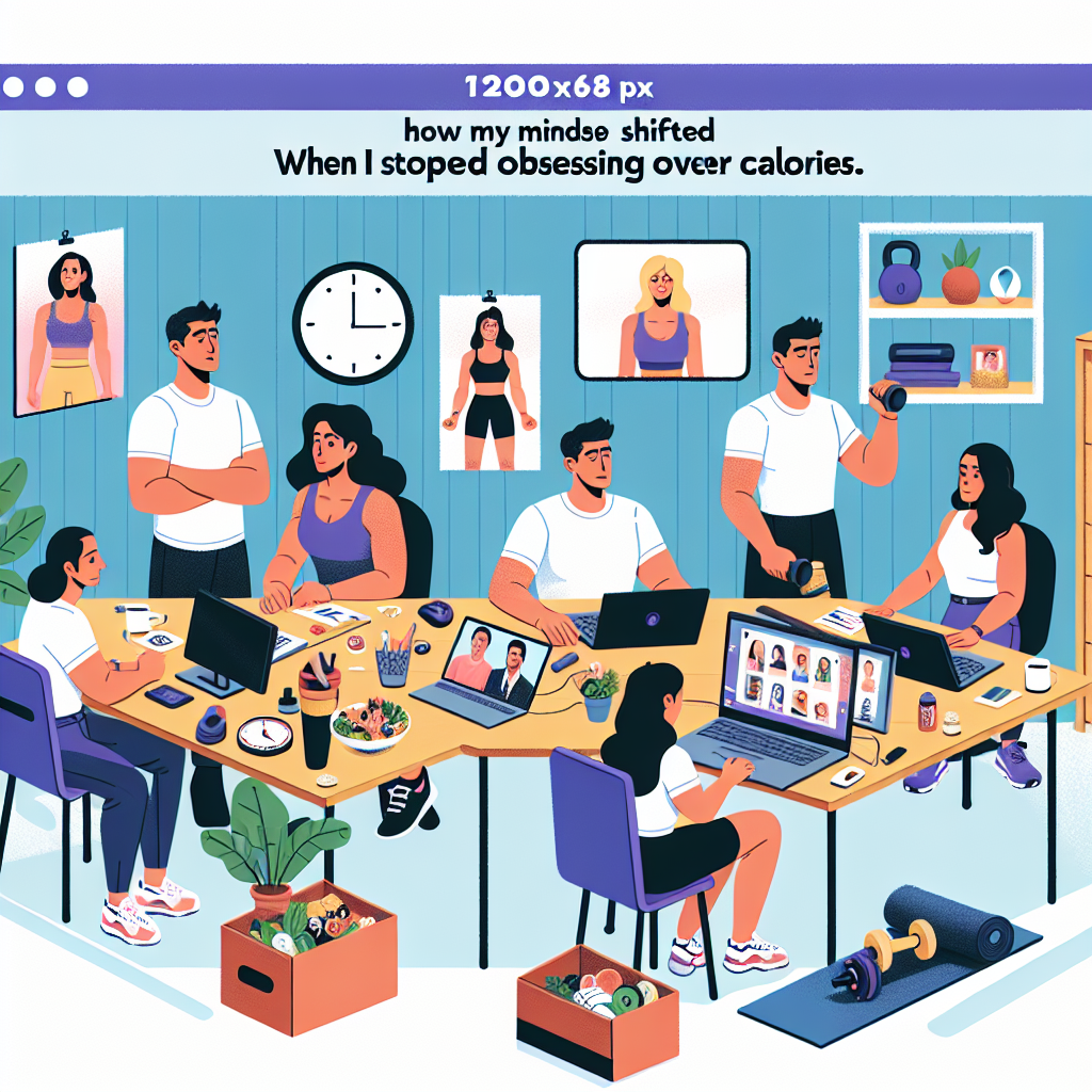 Illustration of Team on video call in a Home office setting, with a focused mood.