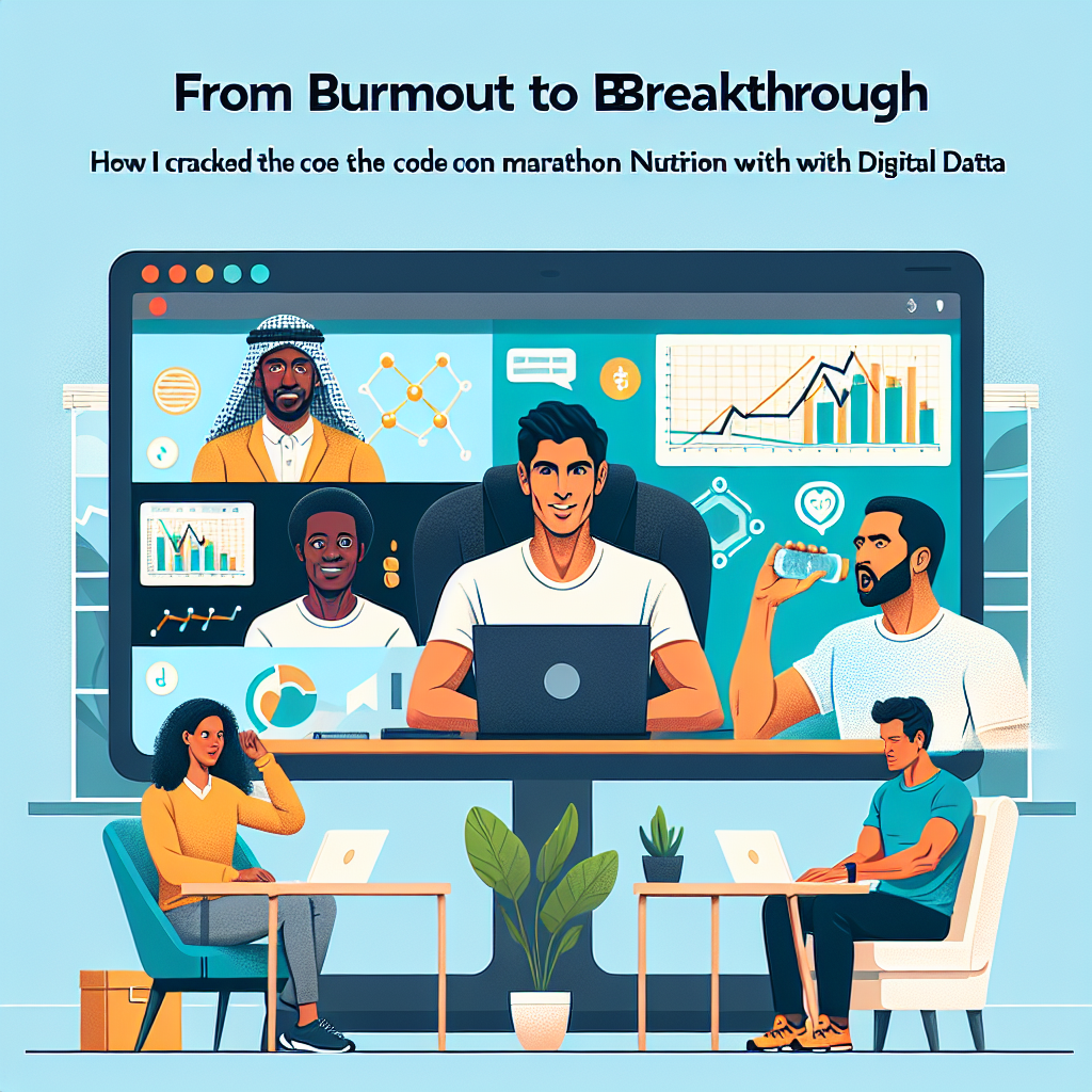 Illustration of Team on video call in a Home office setting, with a focused mood.