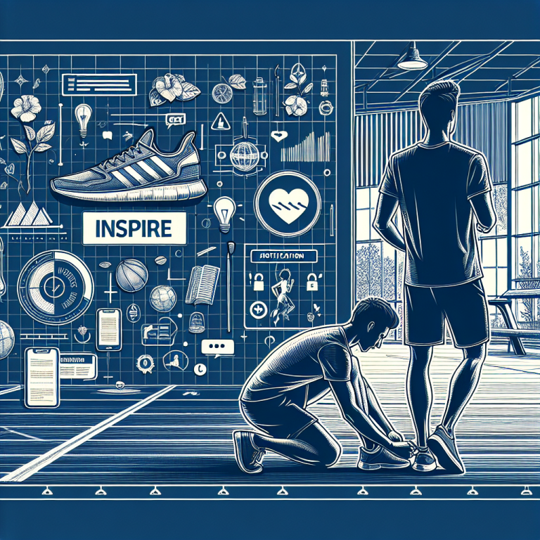 Illustration of Runner tying shoes in a Fitness class studio setting, with a inspired mood.